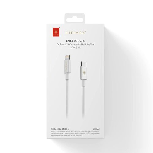 Cable Cargador Apple, Cable USB C a Lightning, Carga Rápida