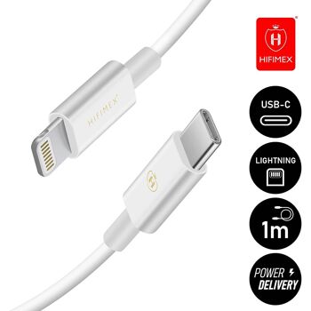 Câble de chargeur Apple, câble USB C vers Lightning, charge rapide 3