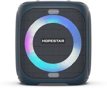 Haut-parleur sans fil Hopestar Super Bass avec microphone et lumière 1