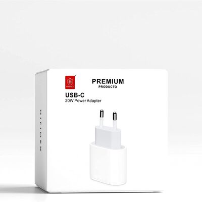 Premium Producto Cargador USB-C 20W, Potencia 3.0 Tipo C