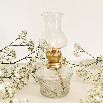 Lampe à huile DAISY, 18 cm, style vintage