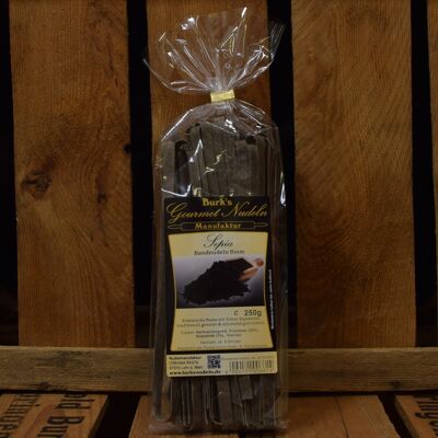 Gourmet Tagliatelle Sepia - Noodles Band 8mm Pasta rolled extra long