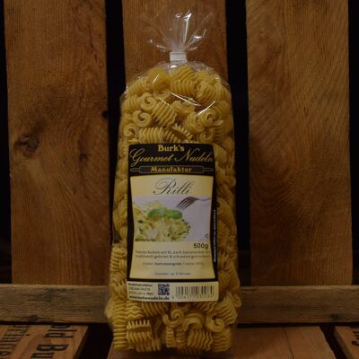 Gourmet pasta Rilli, the 'sauce-friendly' classic, Radiatori, pasta with egg