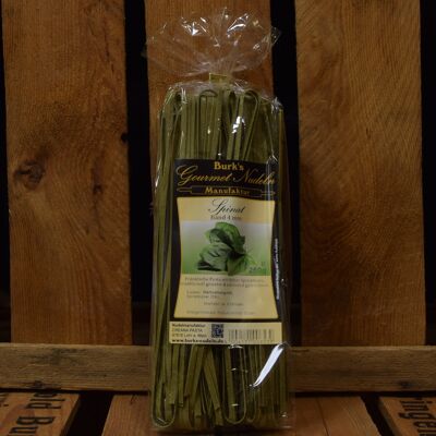 Gourmet Tagliatelle Spinach Noodles Band 4mm Pasta enrollada extra larga