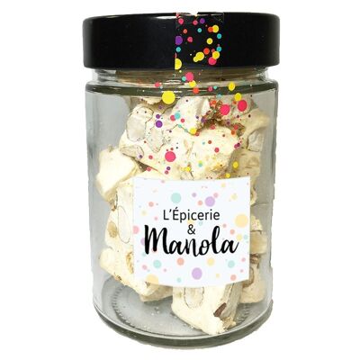 Artisanal pistachio/almond nougat - 140 g jar