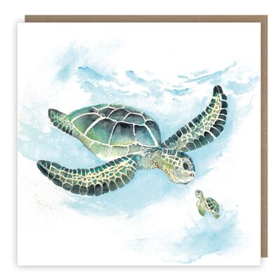 Schildkrötengeschichten-Grußkarte