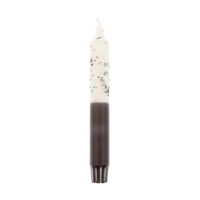 BOUGIE CONFETTI DIP DYE BLANC/NOIR