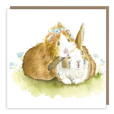 Wiggles & Whiskers Greeting Card