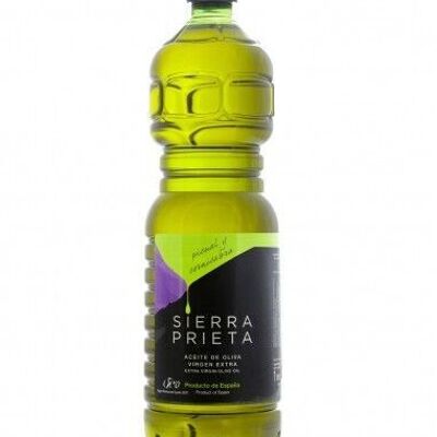 SIERRA PRIETA, Spanish Extra Virgin Olive Oil, Picual & Cornicabra, First Cold Pressed, 1 litre PET bottle, International Award-Winning, High in Antioxidants, Very Low Acidity