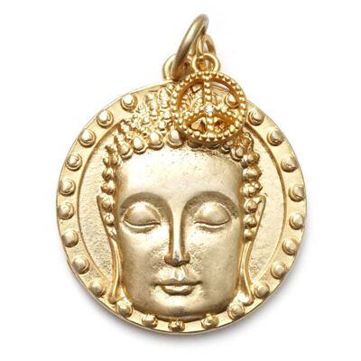 BuddhaSmile L & Peace S, Amulet Twin GoldShiny