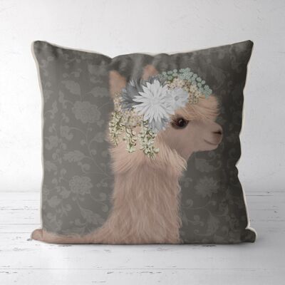 Profile Llama Farmhouse, Grey, Pillow, Cushion cover, 45x45cm, Bohemia Collection