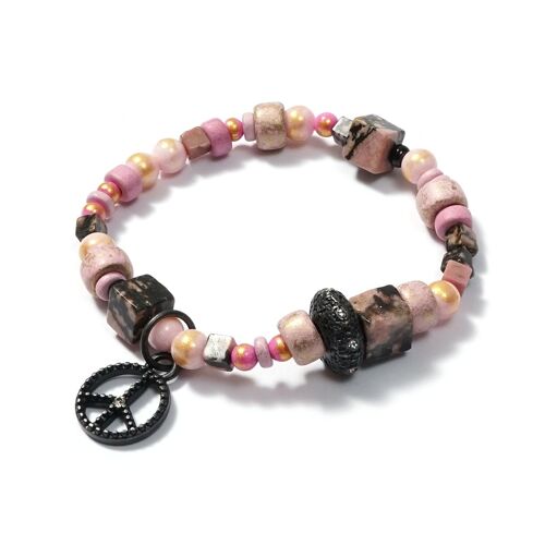 Edelstein Armband Rom Rosa