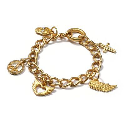 New Orleans GoldBracciale a maglie lucide