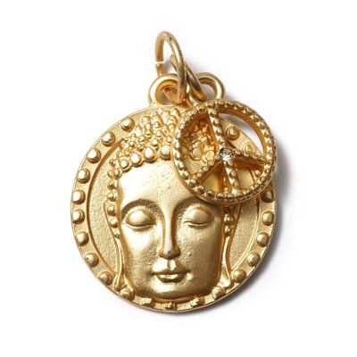 BuddhaSmile M & Peace S, Amulet Twin GoldBrillante