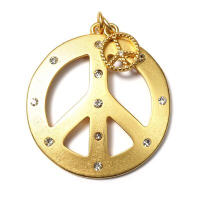 Peace L & S, Amulet Twin GoldBrillante