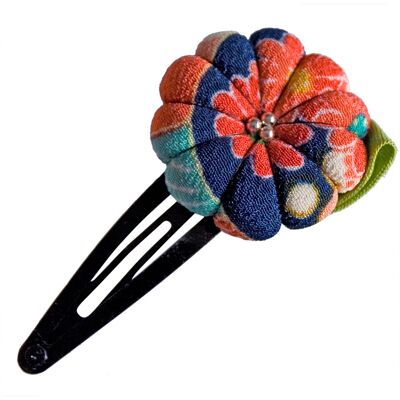 Japanese fabric macaron hair clip