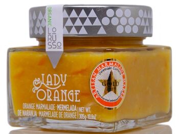 Marmelade d'orange artisanale biologique 85% fruits 305g. Teneur réduite en sucre. 3