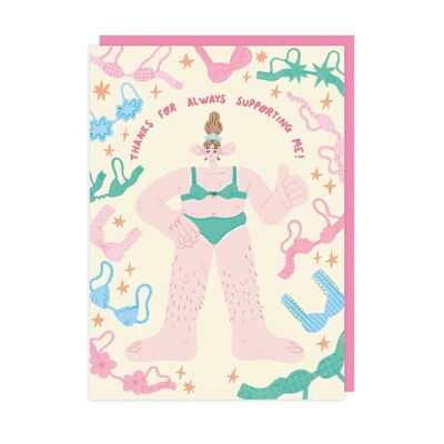 Bras Thank You Card pack of 6