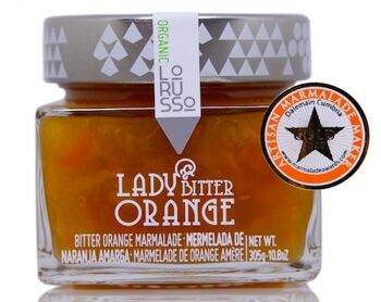 Confiture artisanale bio d'orange amère 60% fruits 305g. Teneur réduite en sucre. 2