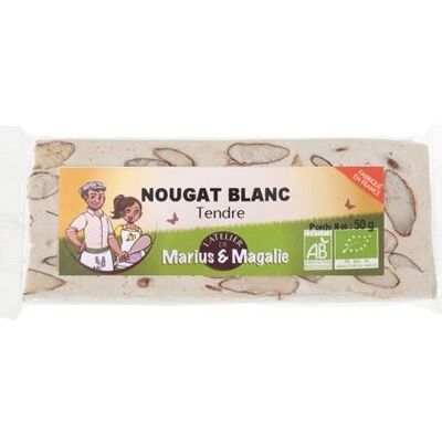 NATURE WHITE NOUGAT - 50g bar
