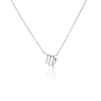 Virgo Zodiac Silver Necklace