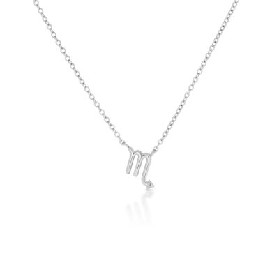 Scorpio Zodiac Silver Necklace