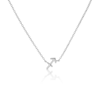 Sagittarius Zodiac Silver Necklace