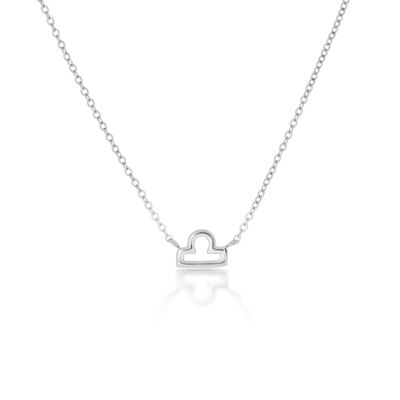 Libra Zodiac Silver Necklace