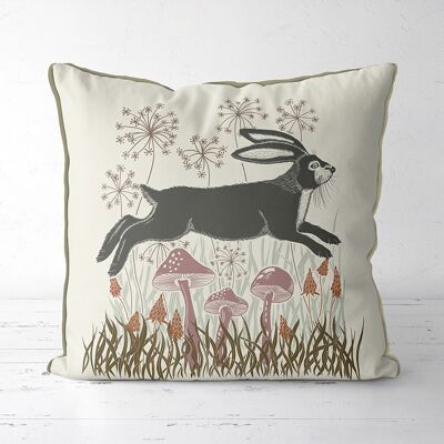Country Lane Hare 4, Earth Pillow, Cushion cover, 45x45cm