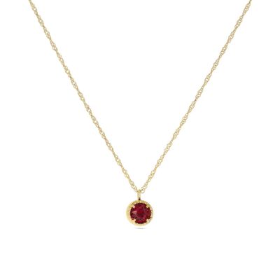 Birthstones Necklace - January / Garnet