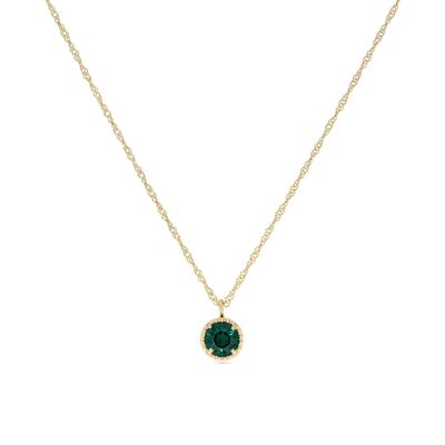 Birthstones Necklace - May / Emerald