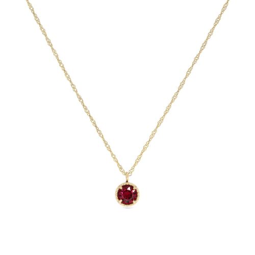 Birthstones Necklace - July / Ruby