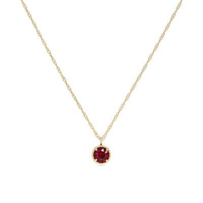 Birthstones Necklace - July / Ruby