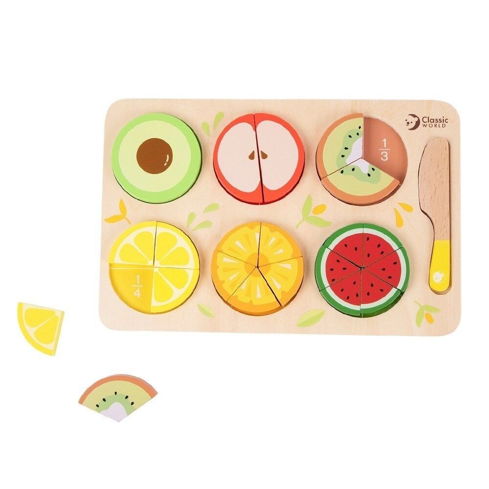 Classic World - Puzzle di forme di frutta - 30x19x1.5cm