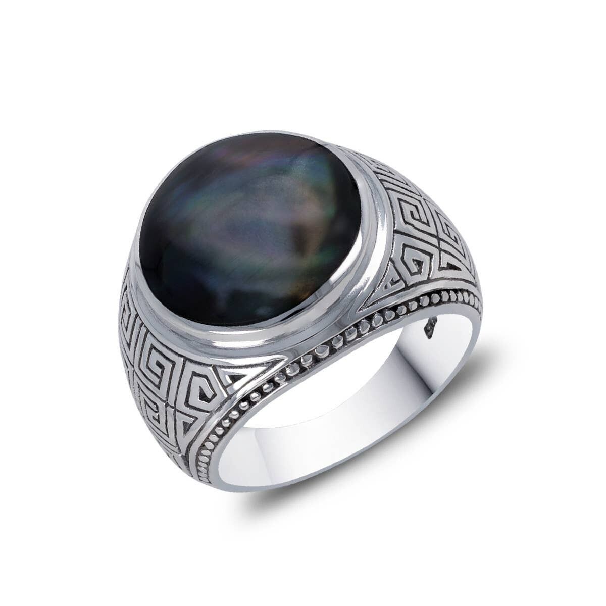 Bague biker homme argent hot sale