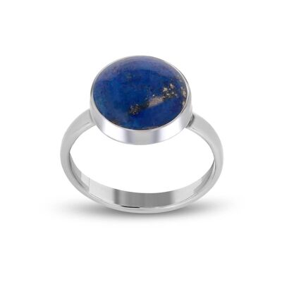 Ring Cabochon Lapis Lazuli on silver K60632
