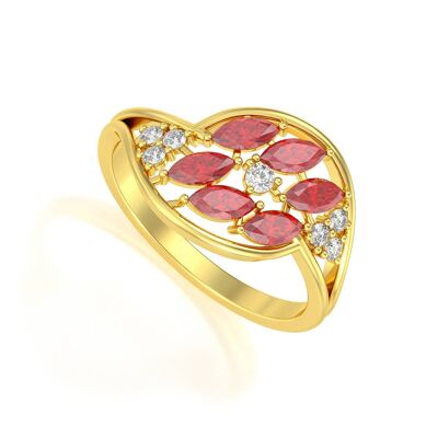 Ruby Yellow Gold Ring 1.88grs