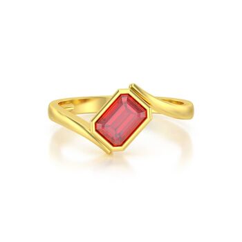 Bague Or Jaune Rubis 2.26grs 3