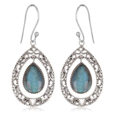 Sterling silver and Labradorite earrings 60313