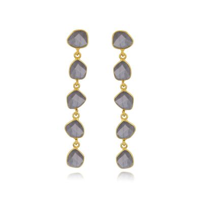 925 silver Labradorite earrings 60397-GP-Labra