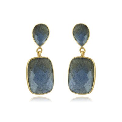 Labradorite silver 925 earrings 60400-GP-Labra