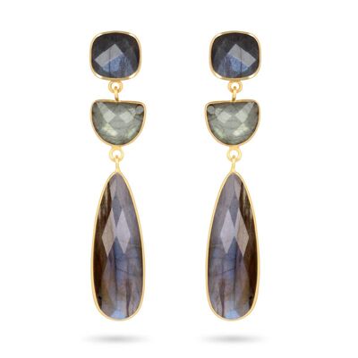 925 silver Labradorite earrings 60357