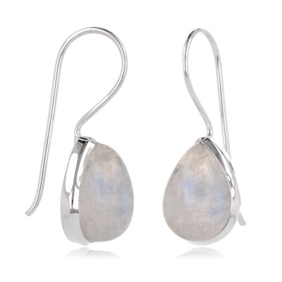 Silver moonstone earrings 60301