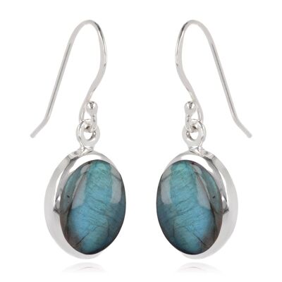 Labradorite stone earrings 60310