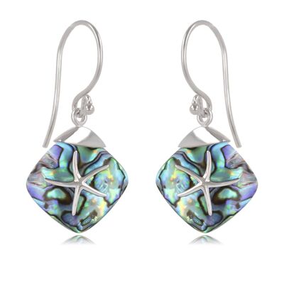 Boucles d'oreilles Etoile de Mer Nacre Abalone K50323