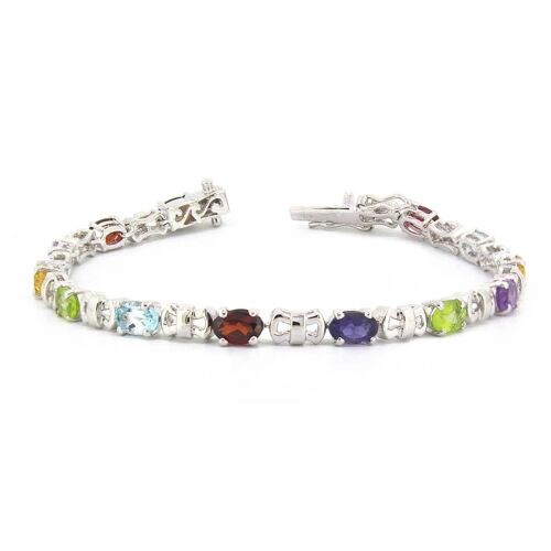 Bracelet Pierres fines et Argent 925 Silver-Multi-8.45