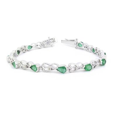 Bracelet Gemstones on Silver 925 Silver-Em-3.9