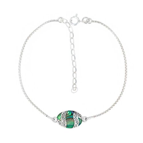 Bracelet réglable cabochon Nacre abalone K50907-Small