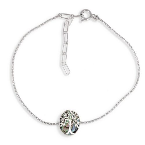 Bracelet réglable Nacre abalone Argent 925-000 K50901