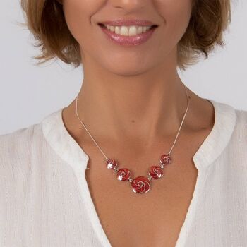 Collier fleur de corail gorgone effet spirale 48003 2